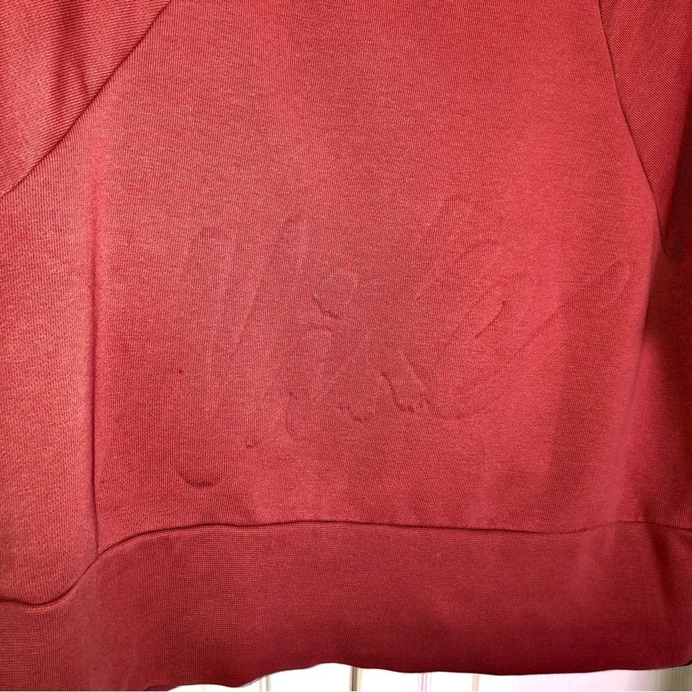 Maroon Nike Embossed Crop Sweatshirt Size M